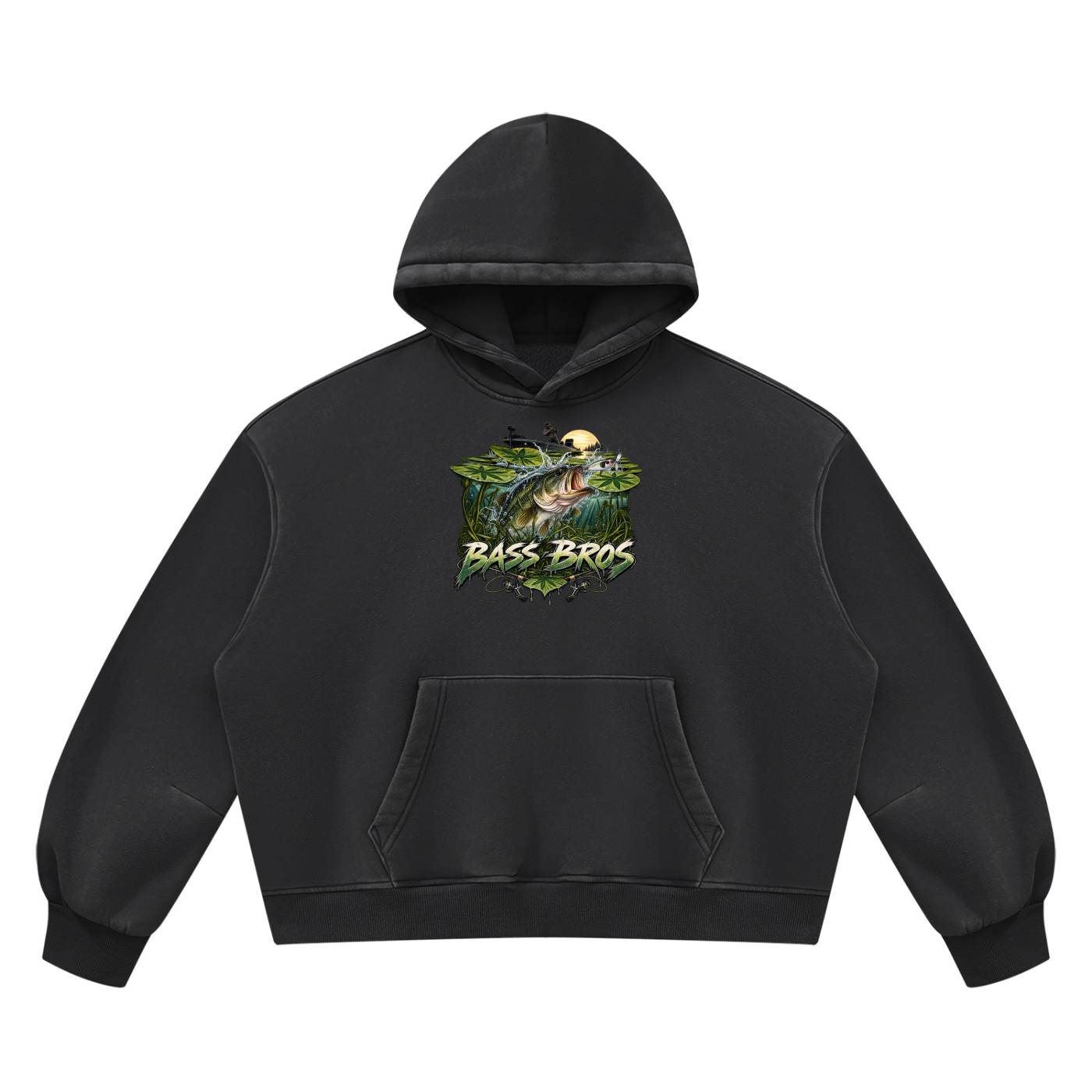 Unisex Vintage Wash Boxy Fleece Hoodie